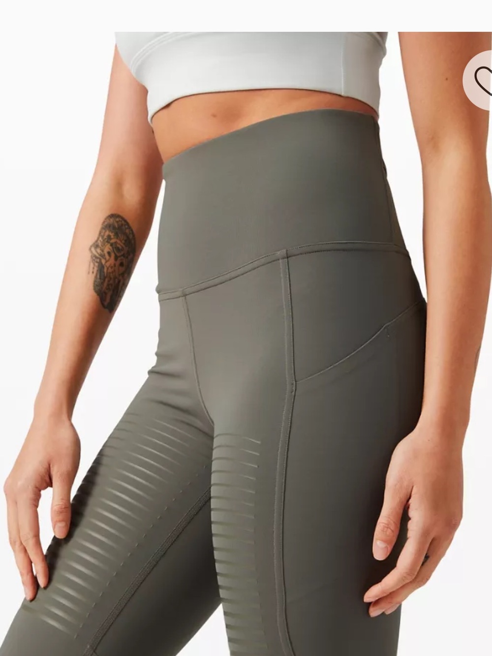 Lululemon Rogue Renegade Green Sage Leggings 10